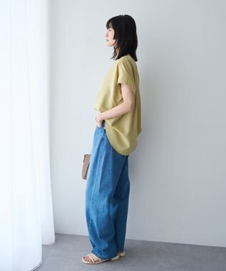 YECCA VECCA 【マシンウォッシャブル】サラサラスキッパーブラウス Yellow