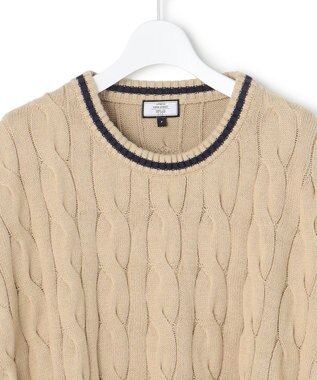 J.PRESS YORK STREET 【WOMEN】チルデンクルーネック ニットベスト ベージュ系