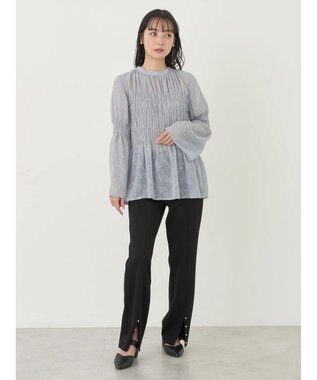 earth music&ecology パールスリットパンツ Black