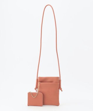 LA BAGAGERIE 【MONICA】ミニウォレット付き　ノットショルダーバッグ