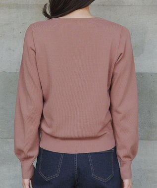 Tiaclasse 【洗える】レースカーディガン ピンク