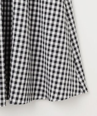 ANY 【ウエストゴム】ギンガムフレアスカート ブラックギンガム