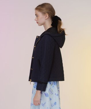 TOCCA LAURA キルティングショートコート ネイビー系