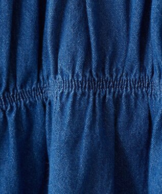 earth music&ecology デニムリボンシャツ Medium Indigo