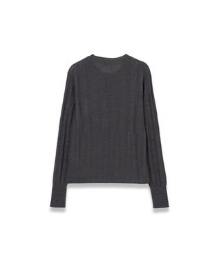 JOSEPH 【WEB&OUTLET限定・洗える】テクスチャードレーヨン　ラウンドネックニット Slate