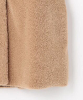 ANY SIS Luxuryフェイクムートン コート キャメル