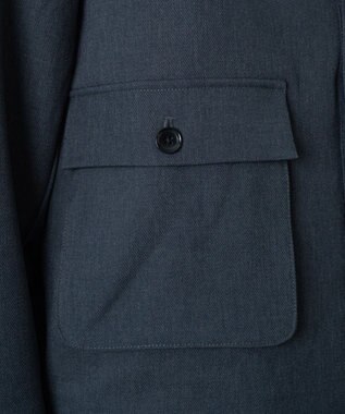 WEGO 【ユニセックス着用ITEM】ダブルポケットショートジャケット ブルーその他