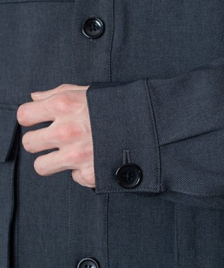 WEGO 【ユニセックス着用ITEM】ダブルポケットショートジャケット ブルーその他