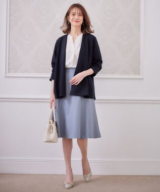 ANY SIS L 【AIコラボ】スタンドカラースキッパー ブラウス オフ