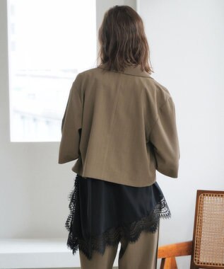 YECCA VECCA 2wayアシメデザインノースリーブブラウス Black