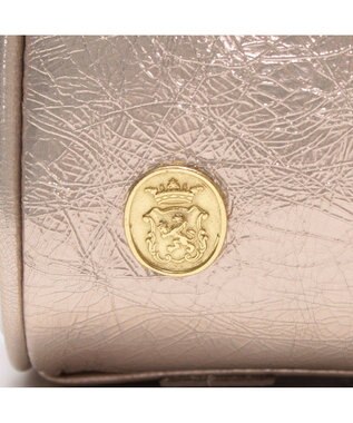 A.D.M.J. 【牛革】イタリアンレザークラックメタル2WAYボストンM プラチナ