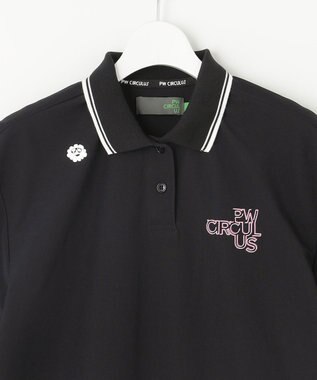 PW CIRCULUS 【UV遮蔽率95.3% UVカット / 速乾 / ストレッチ】【WOMEN】PW NEW ベーシックポロ ゴルフウェア レディース ブラック系