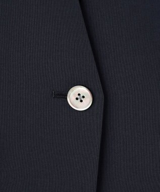 J.PRESS LADIES 【セットアップ対応】ファンマートロストレッチ ノーカラー ジャケット ネイビー系