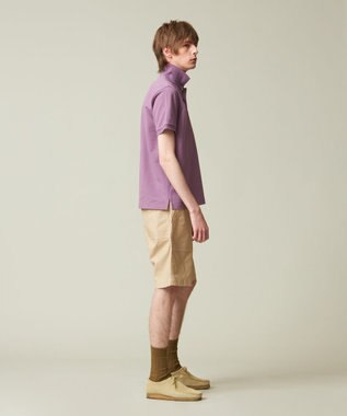 J.PRESS MEN 【大人気 / 10色展開】バックブル カノコレジメン ポロシャツ パープル系