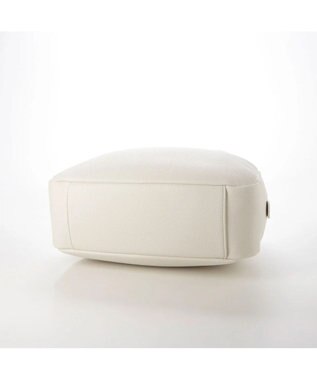 UNBILLION cachecache 丸根革ラウンドボストン ホワイト