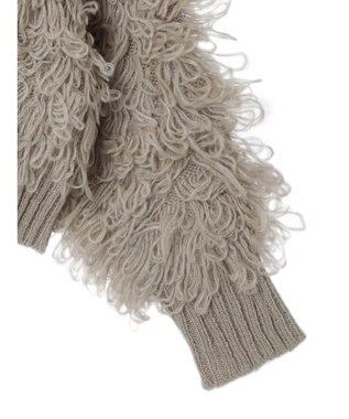 Green Parks ・Ｐｅｔｉｔ　Ｆｌｅｕｒ　ループニットカーディガン Gray