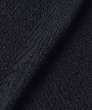 組曲 ライトリネンライクイージーワイド パンツ ネイビー系