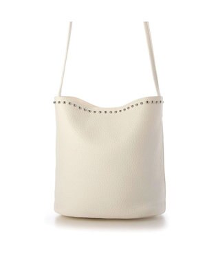 UNBILLION カシュカシュ cachecache / スタッズ付きショルダー ホワイト