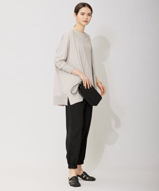 ICB 【洗える】ヴィスコースワイド カーディガン トープ系