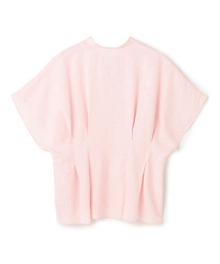 UNFILO リネンレーヨン タックブラウス ピンク