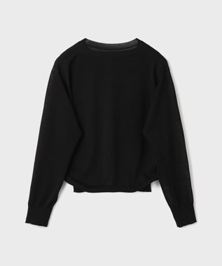 GRACE CONTINENTAL レイヤードニットトップ ブラック