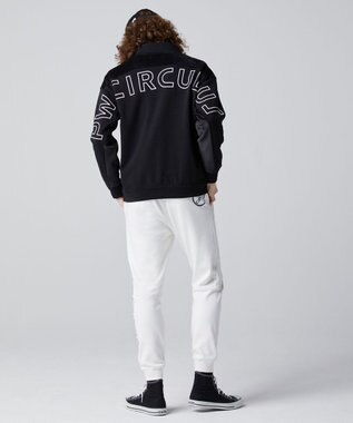 PW CIRCULUS 【MEN】ジャージー スタンド ジップアップ ブルゾン ブラック系