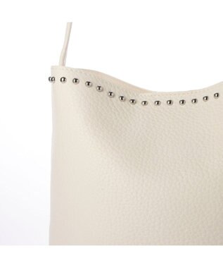 UNBILLION カシュカシュ cachecache / スタッズ付きショルダー ホワイト