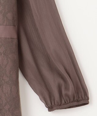 ANY SIS 【Lily calin】シアーレースクラシック ドレス モカ