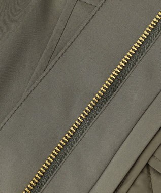 23区 L 【撥水加工/洗える】ライナー付き マルチウェイアウター カーキ系