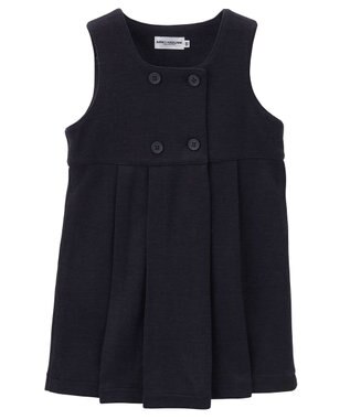 MIKI HOUSE HOT BISCUITS 【90-130cm】ポンチジャージ素材のジャンパースカート