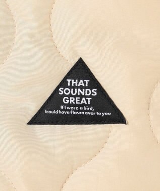 ANY KIDS 【洗濯機可能】中綿キルティング ジャケット ベージュ