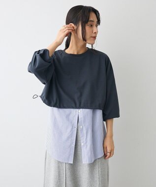 CRAFT STANDARD BOUTIQUE ポンチ＋布帛セットチュニック A