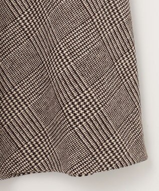 J.PRESS LADIES クラシカル グレンチェック フレアー スカート ダークブラウン系3