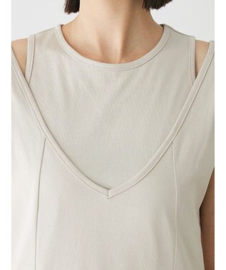 Green Parks カットワークデザインカットソーワンピース Beige