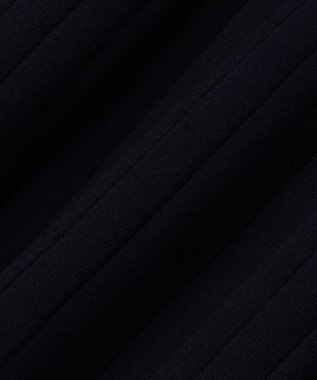 ANY SIS L バイカラーデザインニット ワンピース ネイビー×ライトベージュ