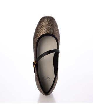 ing アシンメトリーメリージェーンパンプス ブロンズキジ