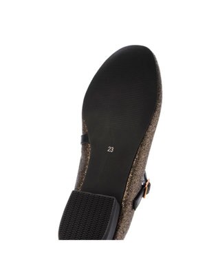 ing アシンメトリーメリージェーンパンプス ブロンズキジ