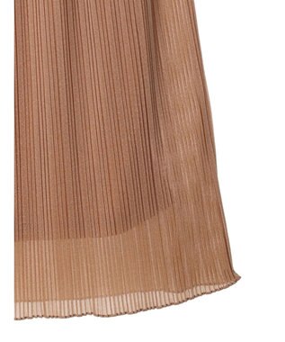 Green Parks ラメプリーツＩラインスカート Terracotta