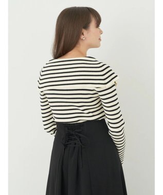 earth music&ecology ＢＩＧカラーニットプルオーバー Border