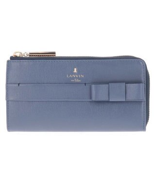 LANVIN en Bleu シャリテ コンパクトL字ファスナー長財布