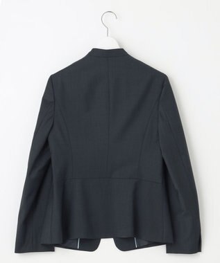 J.PRESS LADIES L 【セットアップ対応】BAHARIYE1 ノーカラー ジャケット ネイビー系