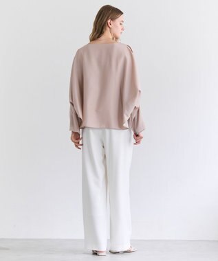 BEIGE， PERIDOT / 2WAYスリーブ ドレープブラウス Nude