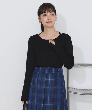 earth music&ecology ホルターネックプルオーバー Black