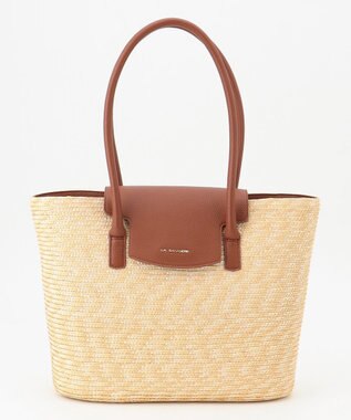 LA BAGAGERIE フラップかごトートバッグ ナチュラル