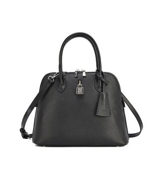 style code 【PADMA/パドマ】 キーチャーム付 本革ハンドバッグ ブラック