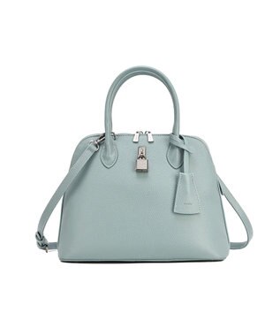 style code 【PADMA/パドマ】 キーチャーム付 本革ハンドバッグ サックス