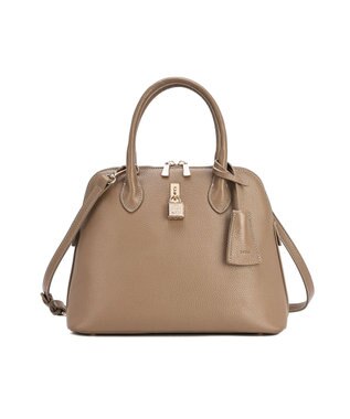 style code 【PADMA/パドマ】 キーチャーム付 本革ハンドバッグ トープ