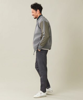 23区GOLF 【23Fondation/MEN】ハイブリッド ニットアウター ライトグレー系