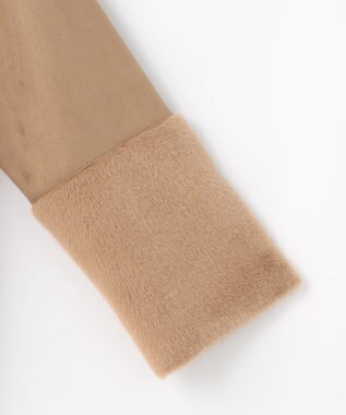 ANY SIS Luxuryフェイクムートン コート キャメル