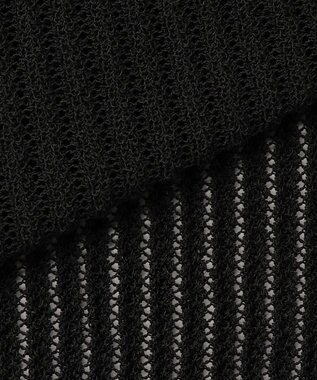 組曲 【先行予約・WEB限定】レーシーニット レース襟付き カーディガン ブラック系